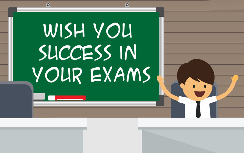 wish you success in your exams messages