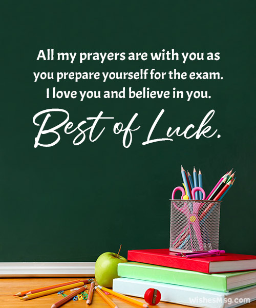 Exam Wishes for Lover