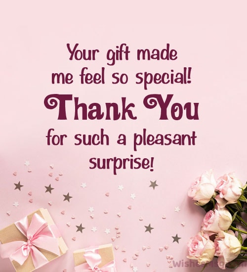 thank you message for gift