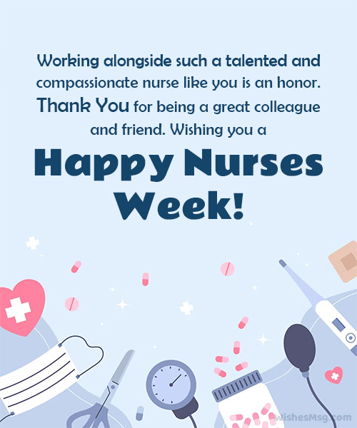 nurses week message to colleague
