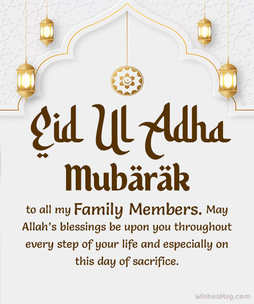 eid ul adha greetings for family members