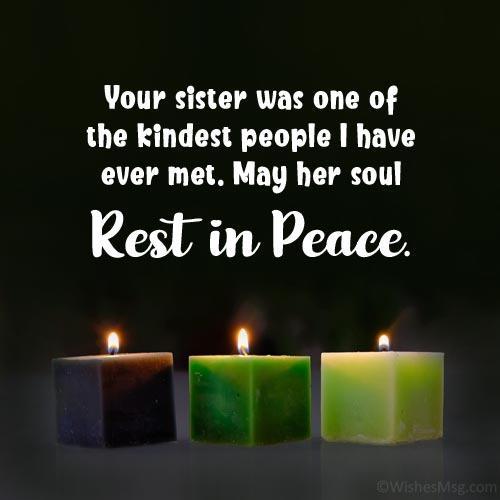Words of Comfort for Loss of Sister
