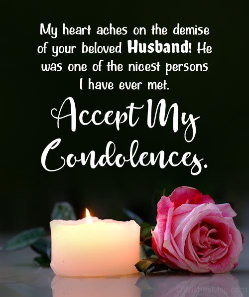 condolences messages for loss of husband