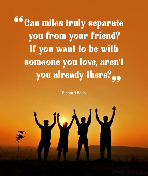long distance friendship quotes with images