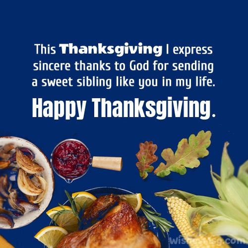 thanksgiving wishes for brother and sister