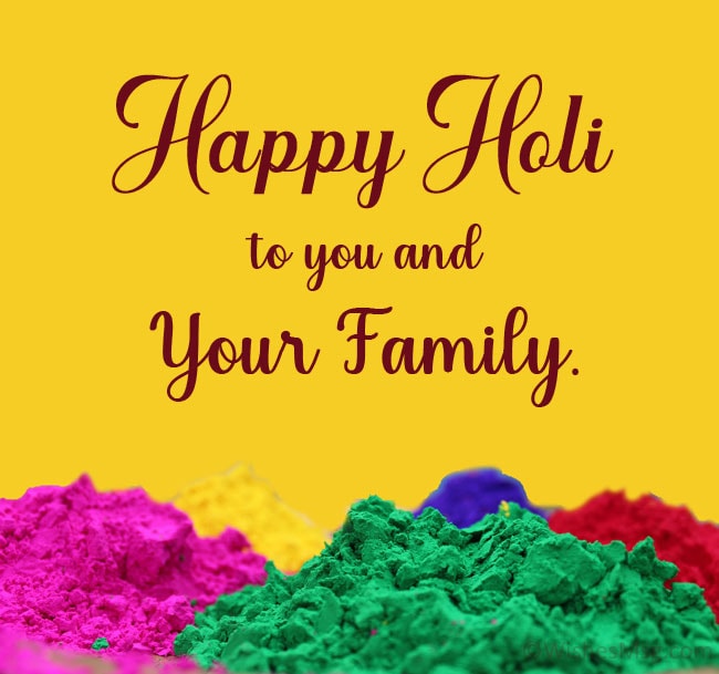 holi wishes for friends and family