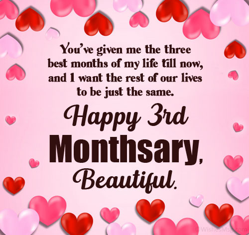 3rd Monthsary Message For Girlfriend