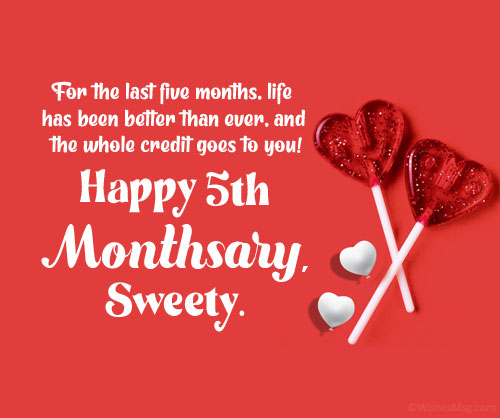 5th Monthsary Message For Girlfriend