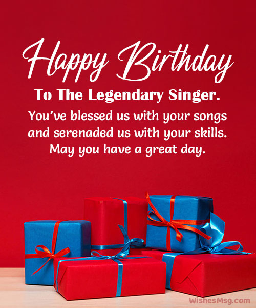 birthday wishes for celebrity singer