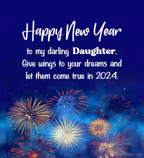 new year wish for daughter 2024