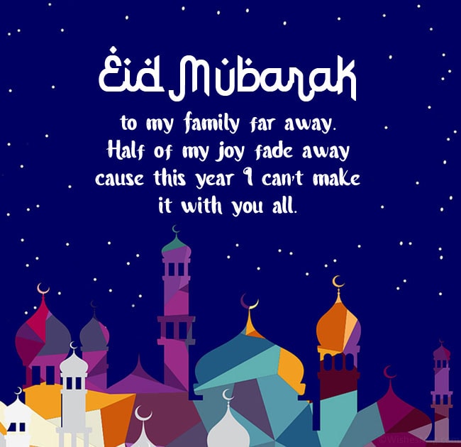 eid mubarak wishes for family long distance