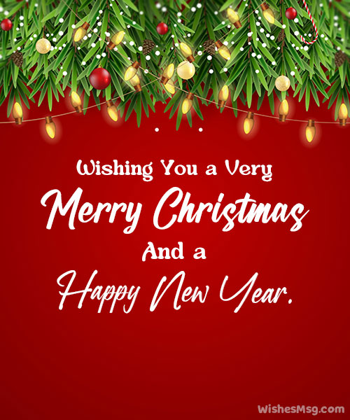 wishing you a merry christmas and happy new year