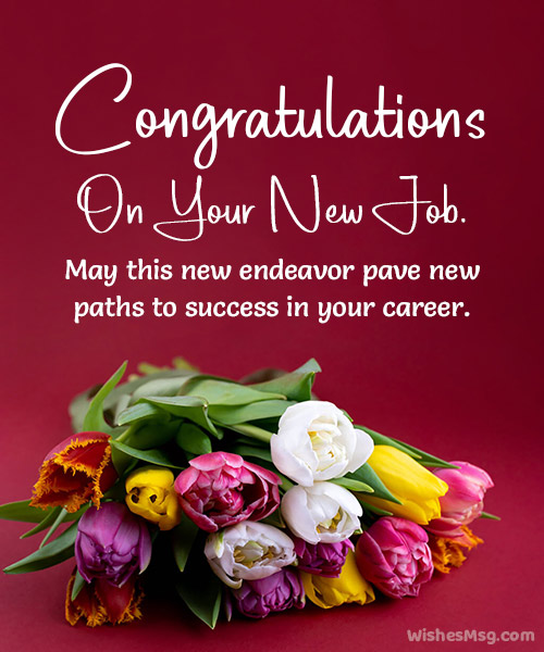 congratulation messages for new job