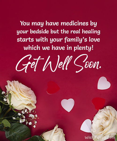 get well soon message for my husband