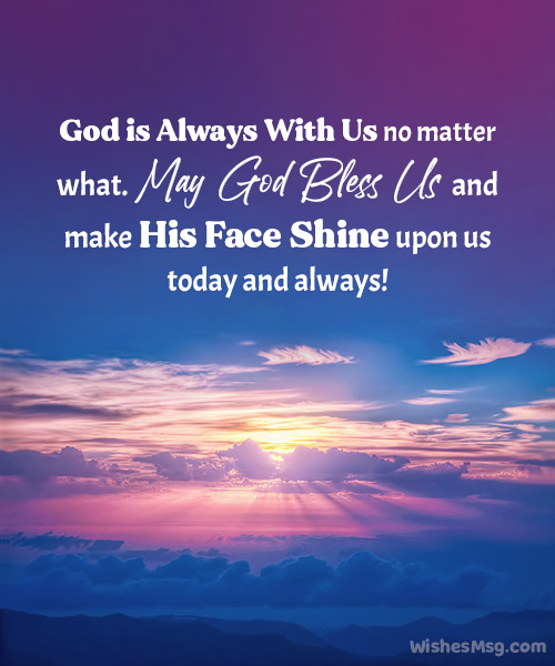 god is always with us message