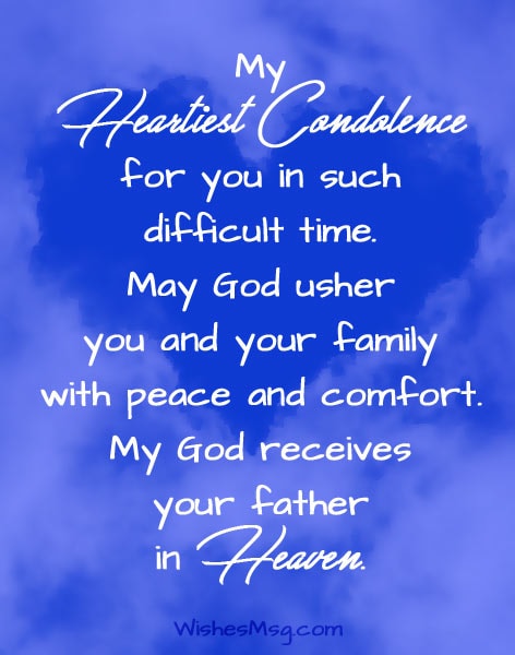 Condolence-Message-For-Father’s-Death