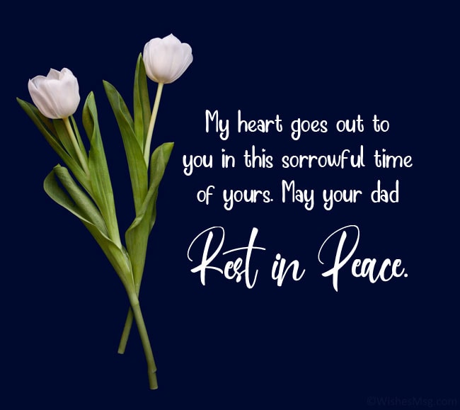 comforting words for death of a father