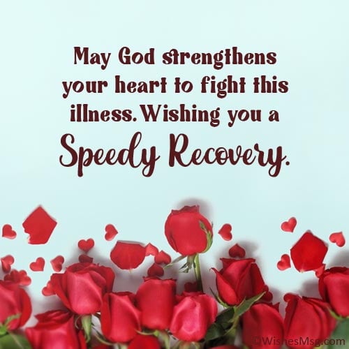 speedy recovery message