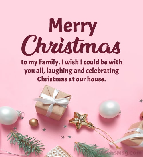 christmas wishes for family far away