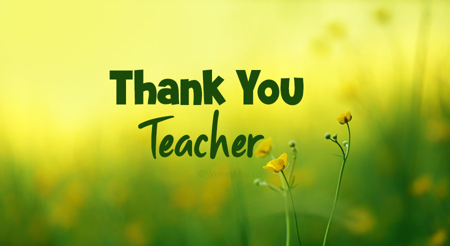 short thank you message for teacher