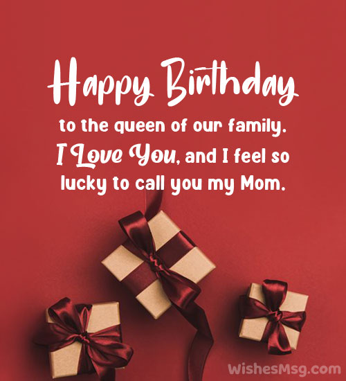 happy birthday message for mom