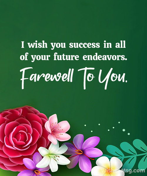 Short Simple Farewell Wishes
