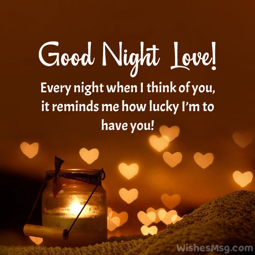 good night messages for my love