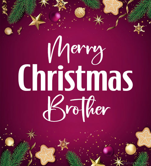 image to wish brother a merry christmas