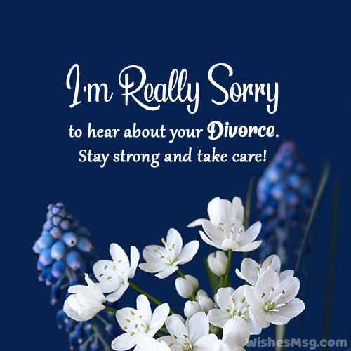 divorce sympathy messages