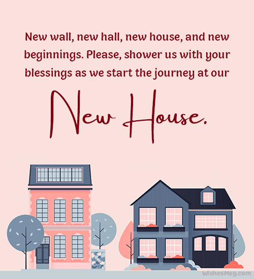 new house announcement messages
