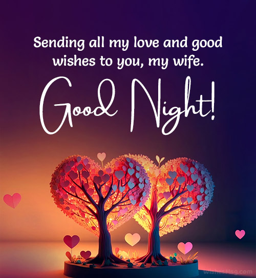 good night messages for my wife