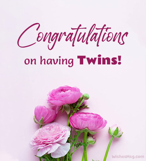 twins baby congratulation messages