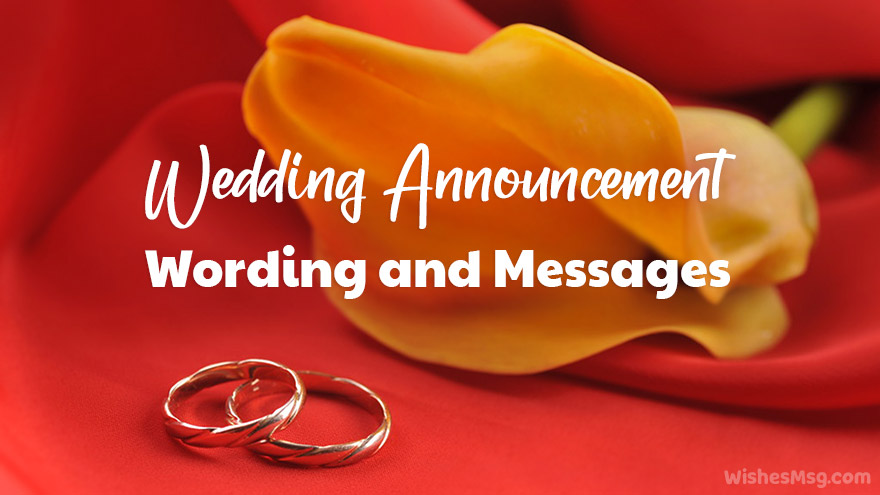 wedding announcement wording for social media
